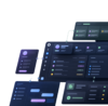 Représentations de plusieurs interfaces de plateforme métier